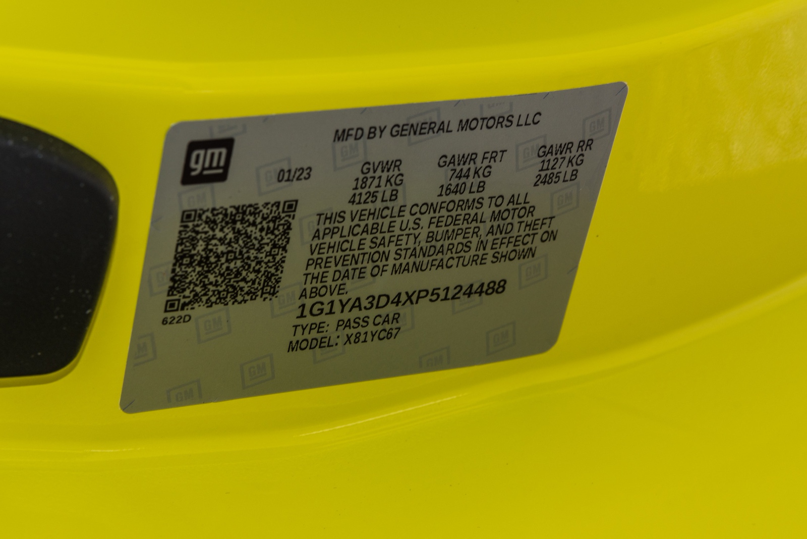 Chevrolet Corvette C8 Convertible Yellow/Black - thumbnail 10