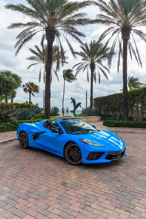 Chevrolet Corvette Convertible Blue/Black for rent in Miami