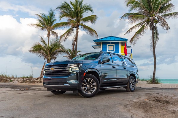 Chevrolet Suburban LT Dark Grey/Black for rent in Miami