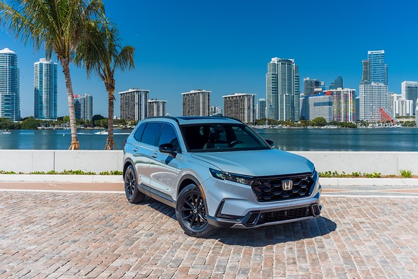 Honda CR-V Hybrid Sport Grey/Black for rent in Miami