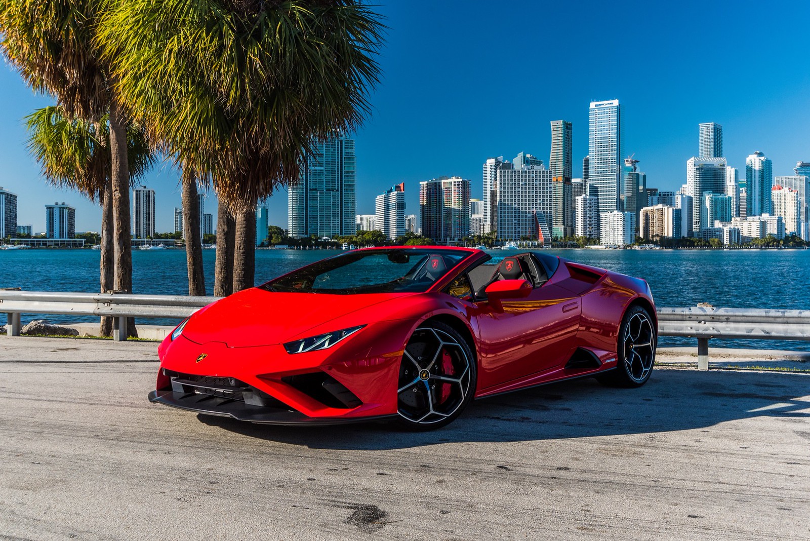 Lamborghini Huracan Evo Spyder RWD Rosso Mars/Black - thumbnail 2
