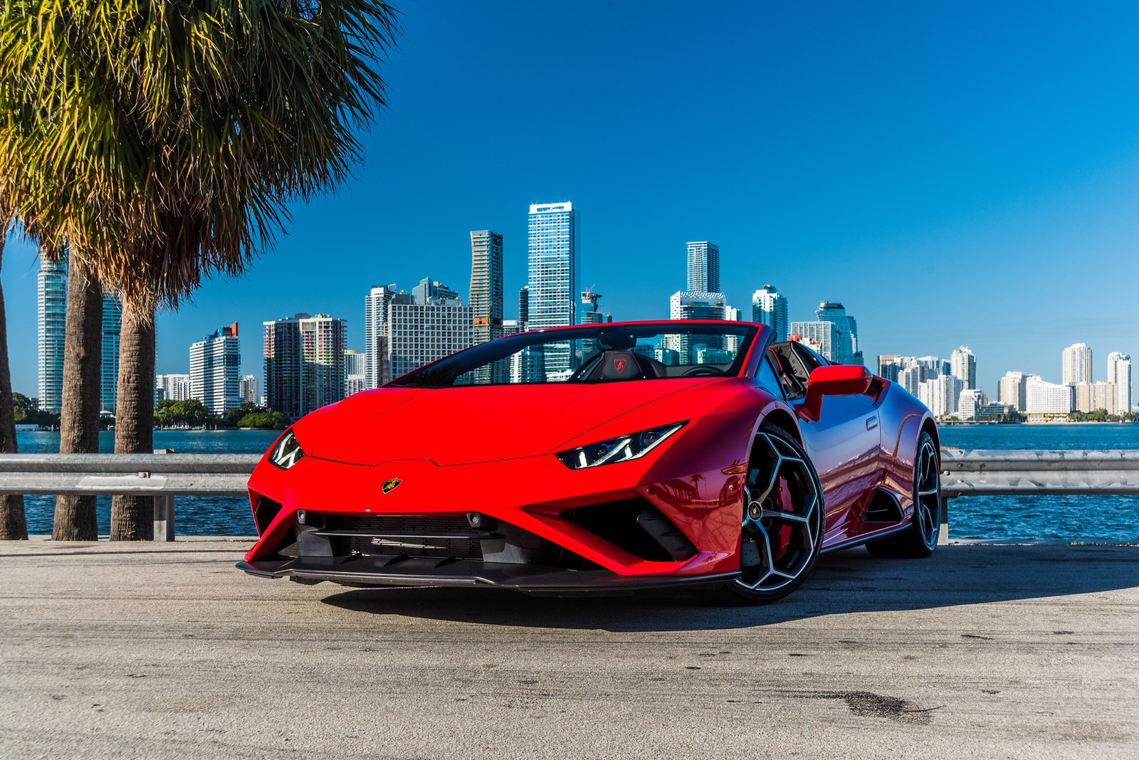 Lamborghini Huracan Evo Spyder RWD Rosso Mars/Black - thumbnail 3